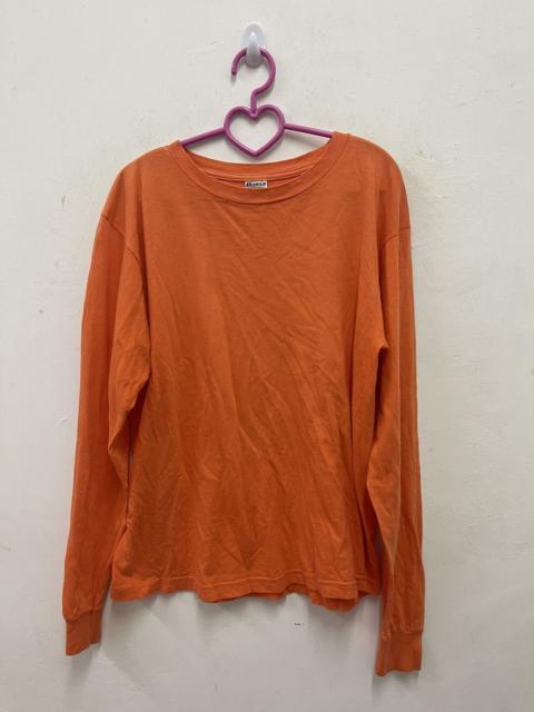 Other Designers Rare CHESWICK SUGAR CANE Plain Orange Long Sleeve