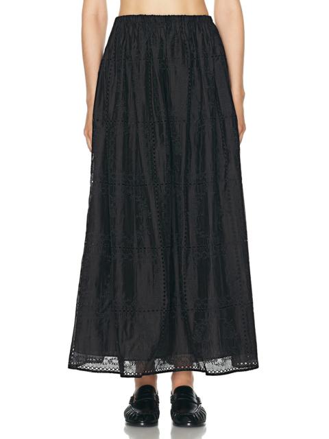 HELSA Handkerchief Midi Skirt