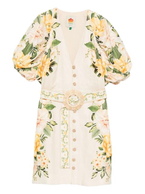 FARM RIO Garden Cascade mini dress