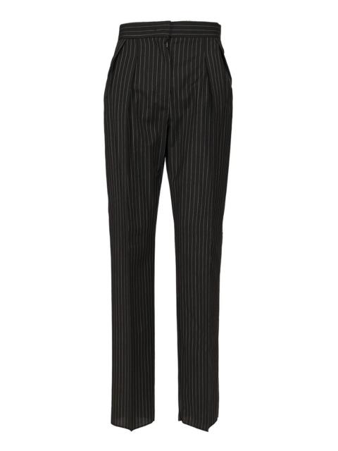 Max Mara Max Mara Women Carrot Trousers In Wool Canvas