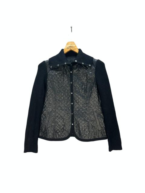 Other Designers Japanese Brand - KANSAI BIS SNAP BUTTON KNIT SLEEVE QUILTED JACKET #8384-006