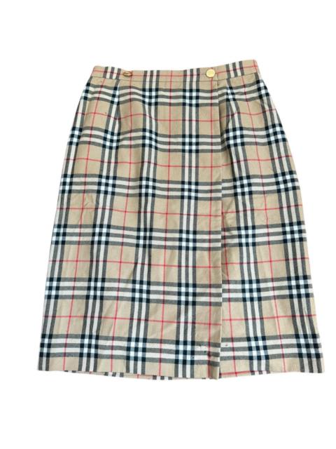 Burberry VINTAGE BURBERRY’S LONDON CHECKERED WOOL SKIRT
