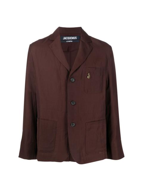 JACQUEMUS notched lapels single-breasted jacket