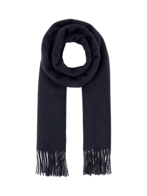 Navy Blue Cashmere Reversible Scarf