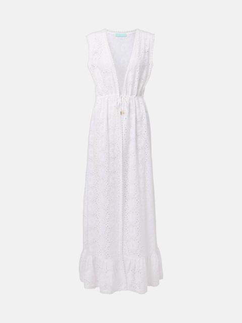 MELISSA ODABASH Tessa embroidered floral beach dress