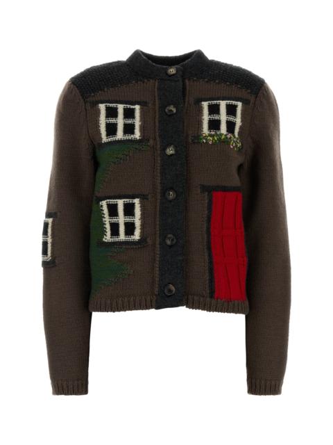 JW Anderson Brown wool cardigan