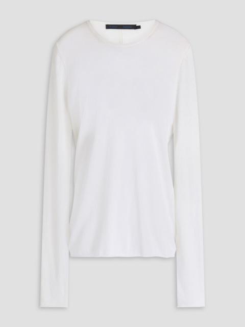 Proenza Schouler Cutout cotton and silk-blend sweater