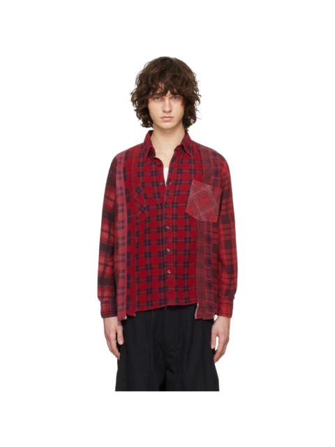 NEEDLES Red Flannel 7 Cuts Shirt