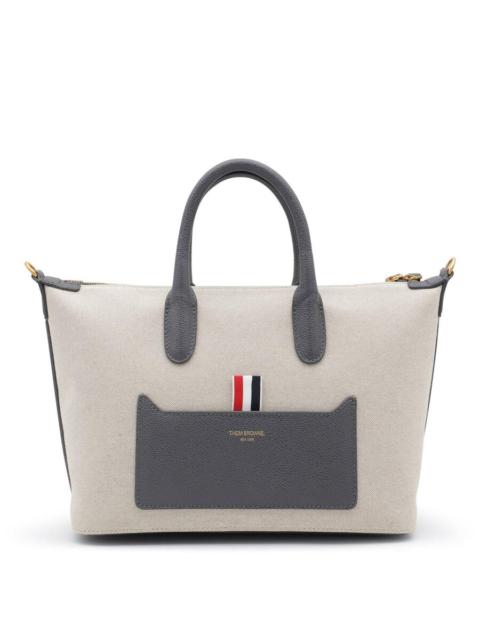 Thom Browne Thom Browne Sand Canvas Duffle Small Handbag