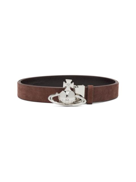 Vivienne Westwood Brown Orb Buckle Belt