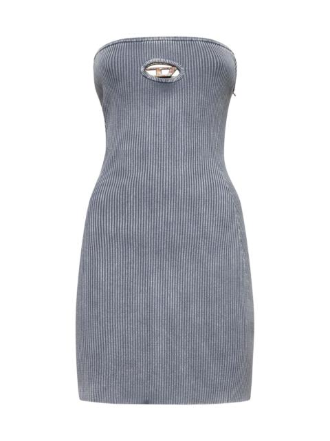Diesel Women Grey M-Scolour Bandeau Minidress