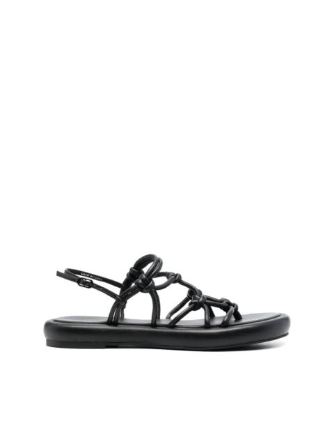 strappy leather sandals