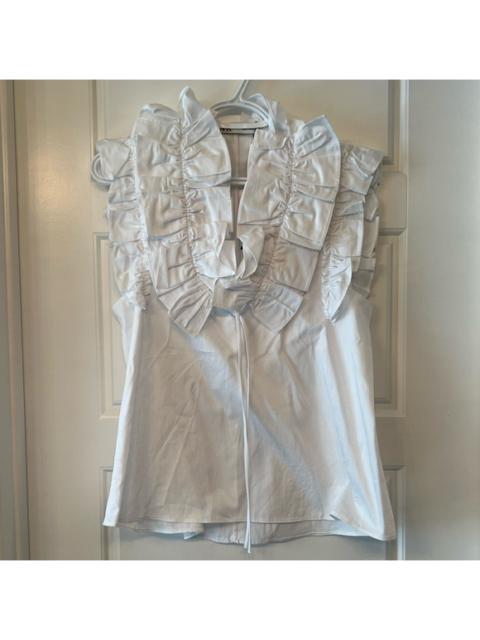 Other Designers Zara Ruffle Shirt