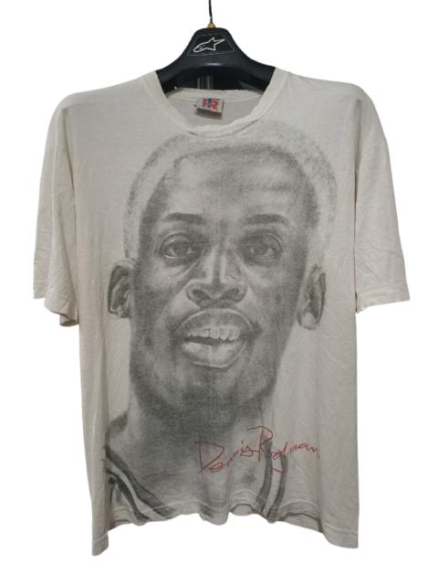 Other Designers Vintage - Vintage 90s dennis rodman bighead print shirt distressed