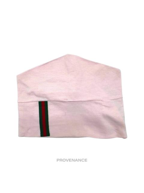GUCCI Gucci Web Baby Cotton Cap - Powder Pink 3/6 Months