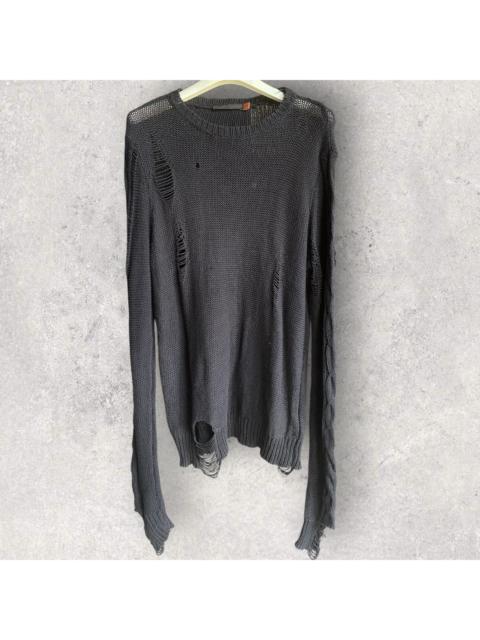 UNDERCOVER AW05 Art And Craft Distressed Sweater