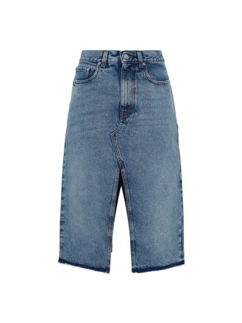 Stella McCartney Vintage Blue Denim Midi Skirt