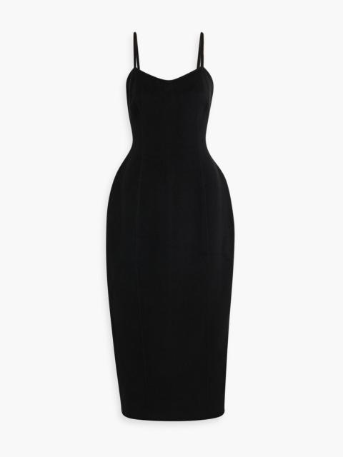 RÓHE Wool-felt midi dress