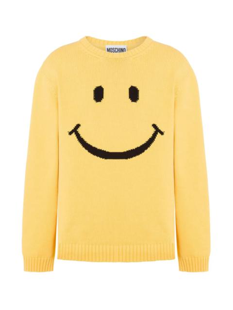 Moschino LOGO-EMBROIDERED JUMPER