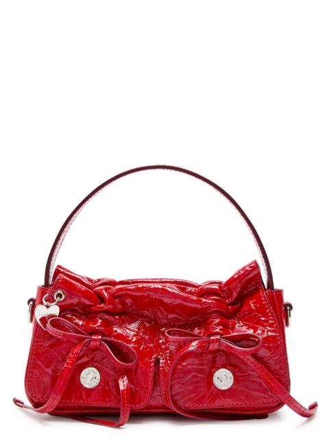Acne Studios Acne Studios Mini Crinkled Patent Leather top Handle bag