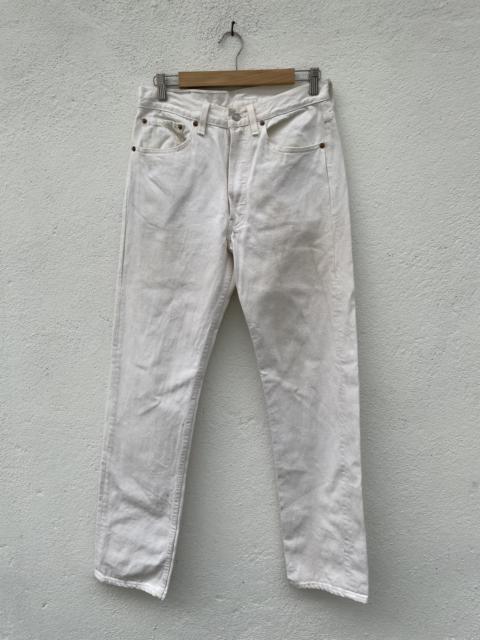 Other Designers Vintage - Vintage 90s Levis 501 White Made In USA Denim Jeans