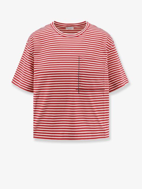 Brunello Cucinelli Striped Cotton T-Shirt