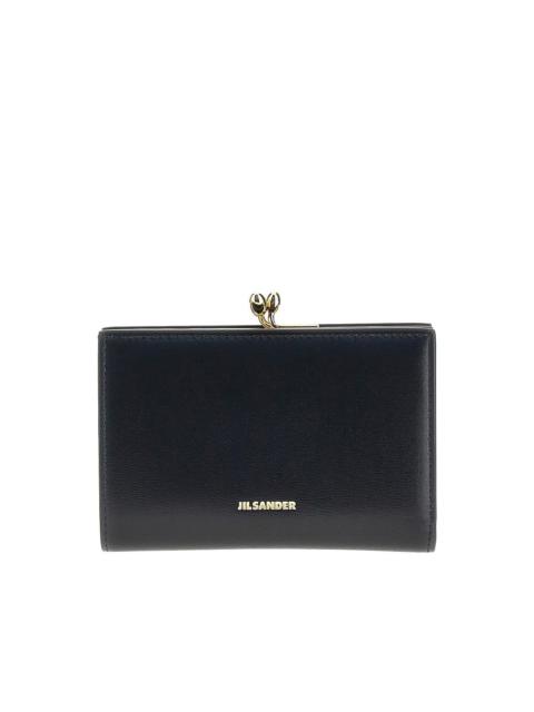 Jil Sander Jil Sander Goji Small Leather Wallet Black