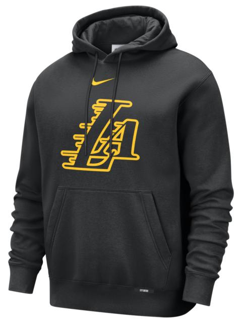 Nike Nike Mens Nike Lakers Club Logo City Edition Hoodie