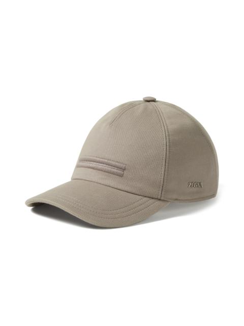 ZEGNA ZEGNA Light Taupe Cotton Baseball Cap at Nordstrom