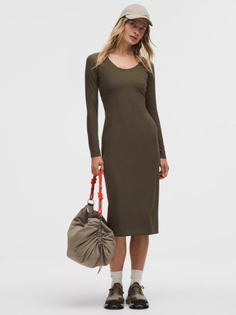 lululemon All Aligned Ribbed Long-Sleeve Midi Dress