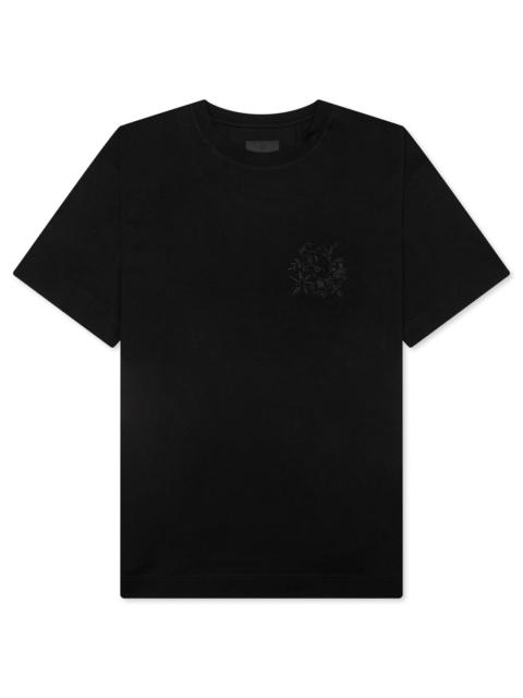 Givenchy EMBROIDERED FLORAL LOGO STANDARD - BLACK