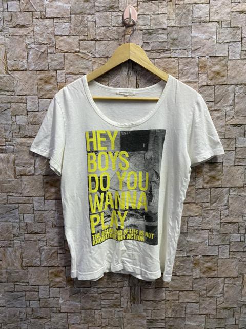 Japanese Brand - RARE SEMANTIC DESIGN NICE PRINTED WHITE TEE