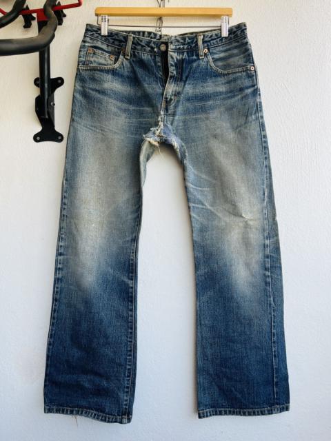 Levi's Vintage Levi's R Tag Distresse Selvedge Jeans Talon Zipper