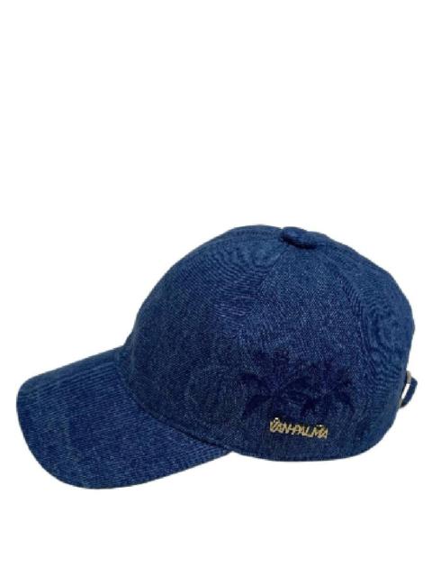 Other Designers Van Palma Palm Tree Embroidered Denim Baseball Cap