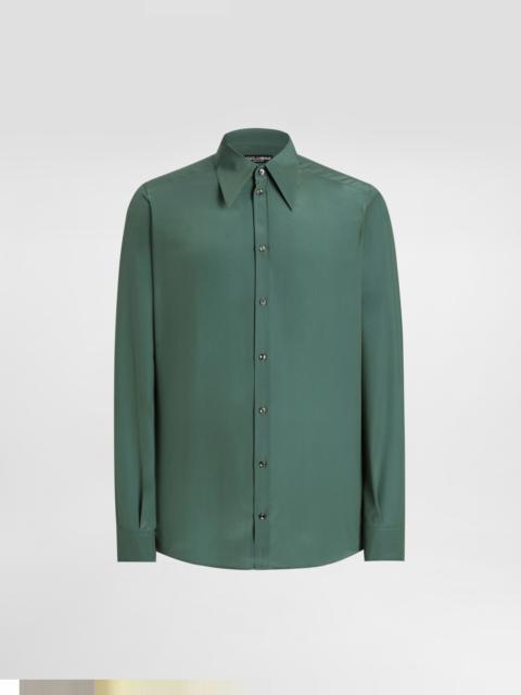 Dolce & Gabbana Silk crêpe de chine gold shirt