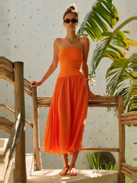 CAMI NYC BARI STRAPLESS DRESS CLEMENTINE