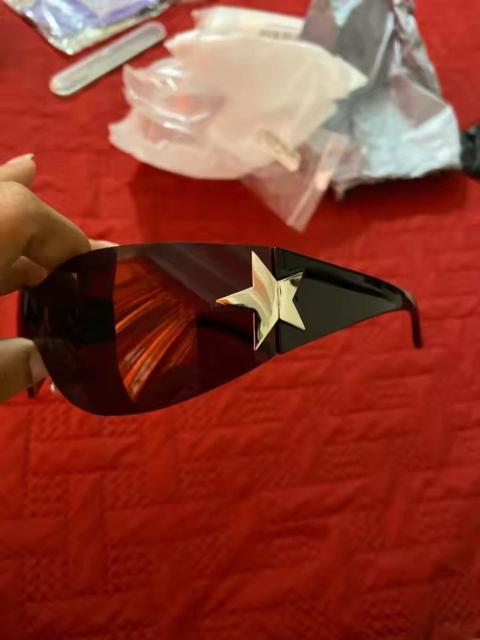 Other Designers Japanese Brand - Y2K Cyberpunk Star Shield Sunglasses - Rimless