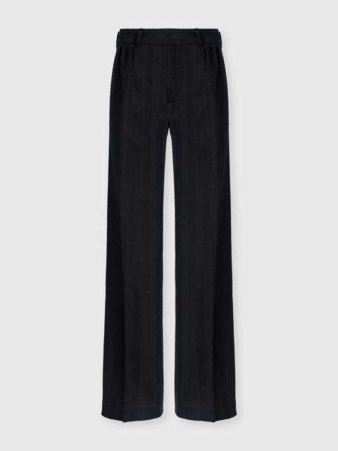 Missoni Tone-on-Tone Zigzag Cotton and Viscose Classic Trousers