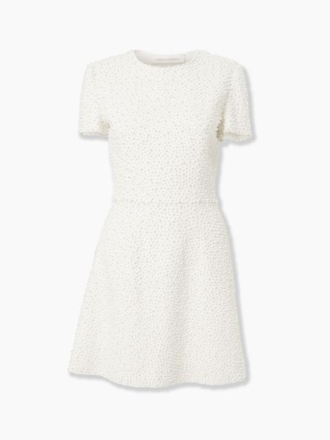 CAROLINA HERRERA Pearl-Embroidered Mini Dress