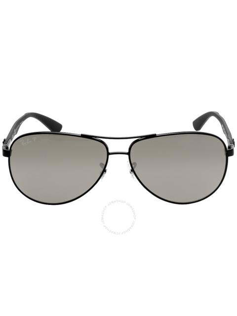 Ray-Ban Ray Ban Polarized Grey Mirror Aviator Men's Sunglasses RB8313 002/K7 61