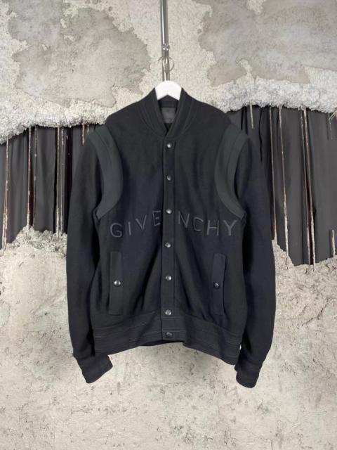Givenchy Givenchy wool embroidered logo baseball jacket 