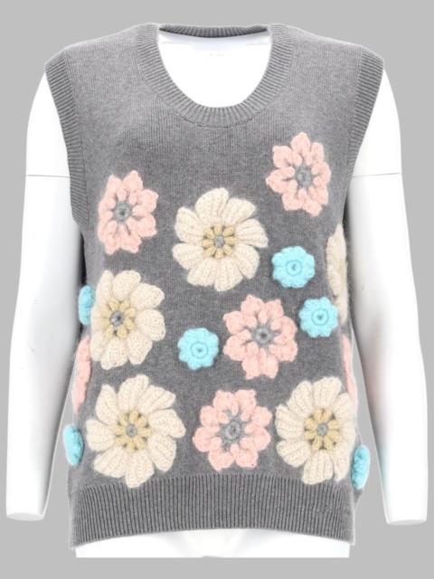GANNI Ganni Women Gilet Con Applicazioni Floreali