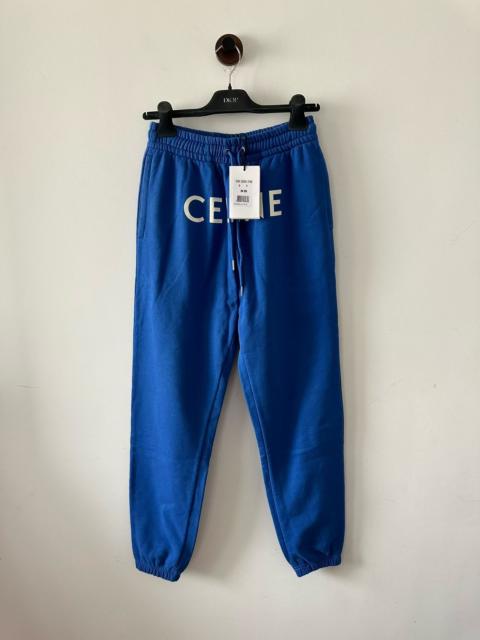 CELINE Celine blue large logo pants