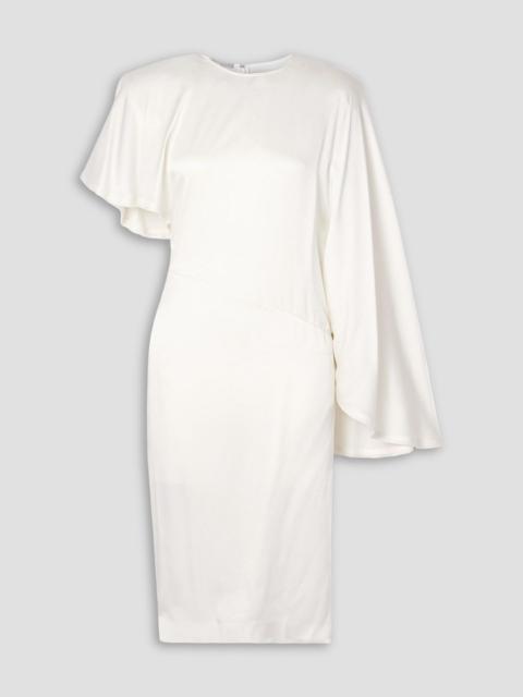 Stella McCartney Asymmetric draped satin midi dress
