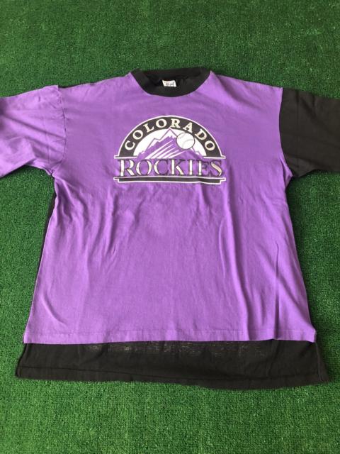 Other Designers Vintage 1994 MLB Colorado Rockies 2 Sided Logo Tee Size XL