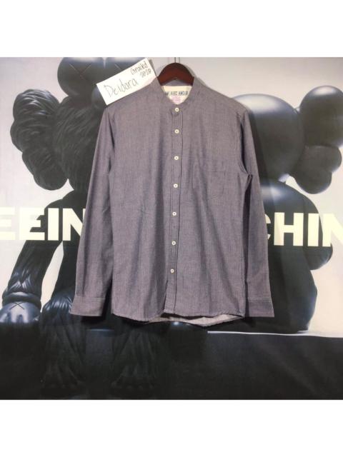 Chinese Collar Hickory Shirt