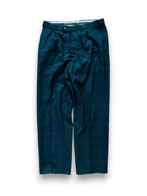 Other Designers Burberry Pants Tartan Black Watch Check Vintage Green Retro