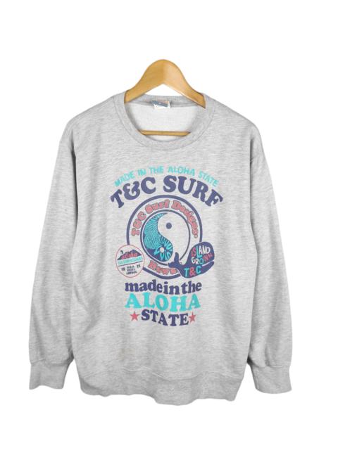Other Designers Japanese Brand - Vintage T&C Aloha Surf Design Sweatshirt