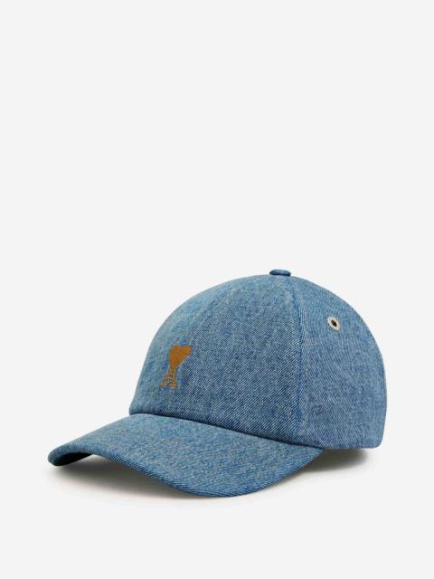 AMI Paris DENIM EMBROIDERED CAP