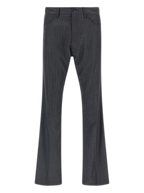 BALENCIAGA pinstriped pleat trousers